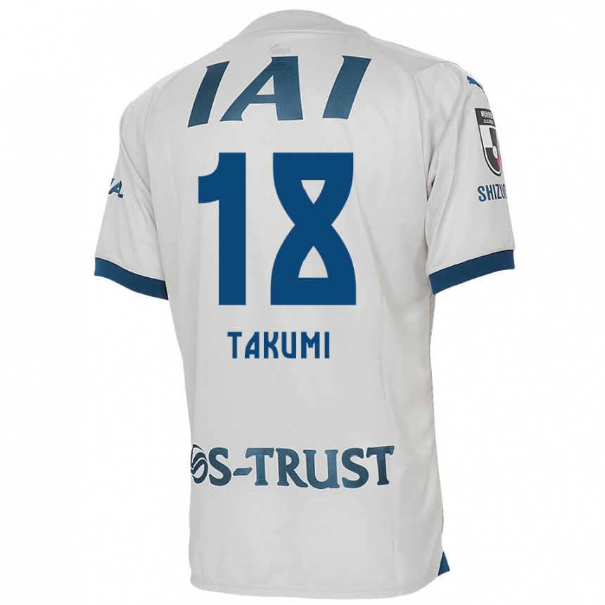 Niño Fútbol Camiseta Takumi Kato #18 Blanco Azul 2ª Equipación 2024/25 México