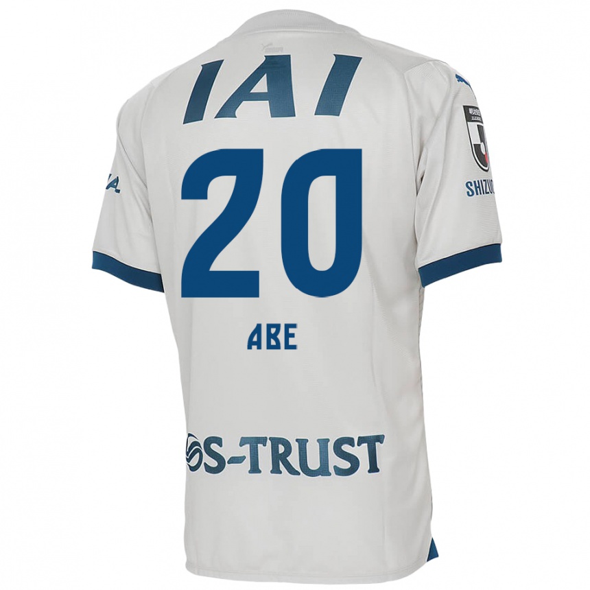 Niño Fútbol Camiseta Ryoya Abe #20 Blanco Azul 2ª Equipación 2024/25 México