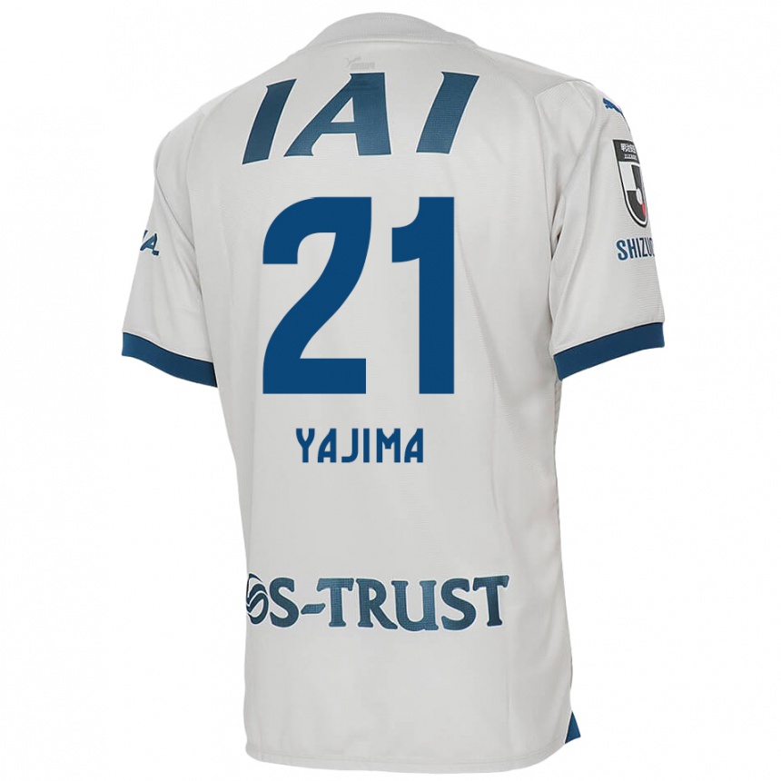 Niño Fútbol Camiseta Shinya Yajima #21 Blanco Azul 2ª Equipación 2024/25 México