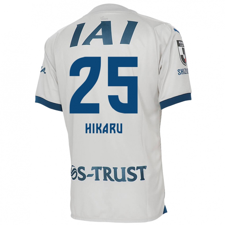 Niño Fútbol Camiseta Hikaru Naruoka #25 Blanco Azul 2ª Equipación 2024/25 México