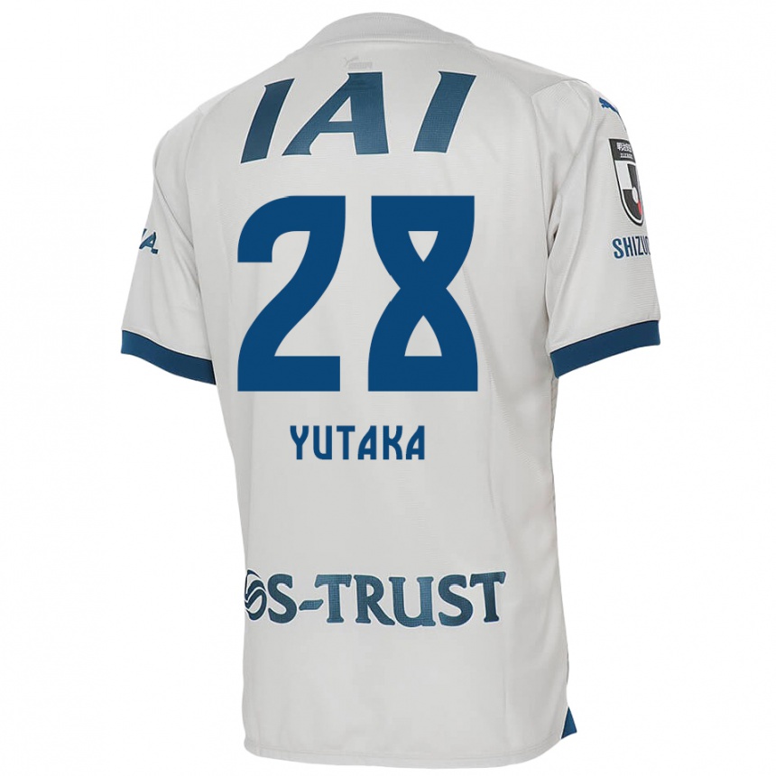 Niño Fútbol Camiseta Yutaka Yoshida #28 Blanco Azul 2ª Equipación 2024/25 México