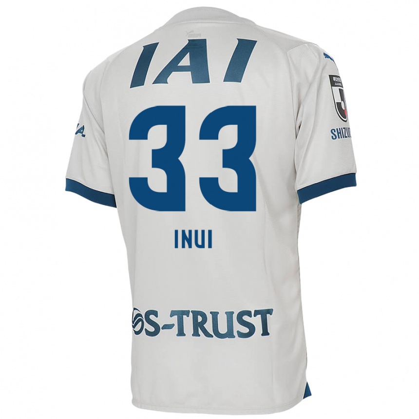 Niño Fútbol Camiseta Takashi Inui #33 Blanco Azul 2ª Equipación 2024/25 México