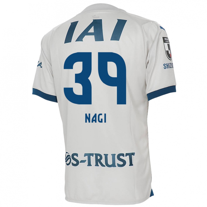 Niño Fútbol Camiseta Nagi Kawatani #39 Blanco Azul 2ª Equipación 2024/25 México