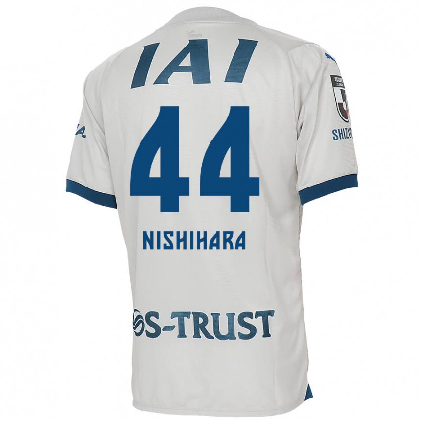 Niño Fútbol Camiseta Motoki Nishihara #44 Blanco Azul 2ª Equipación 2024/25 México