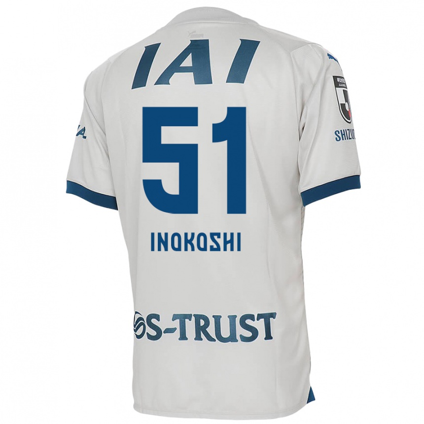 Niño Fútbol Camiseta Yui Inokoshi #51 Blanco Azul 2ª Equipación 2024/25 México