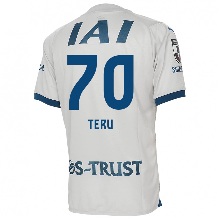 Niño Fútbol Camiseta Teruki Hara #70 Blanco Azul 2ª Equipación 2024/25 México