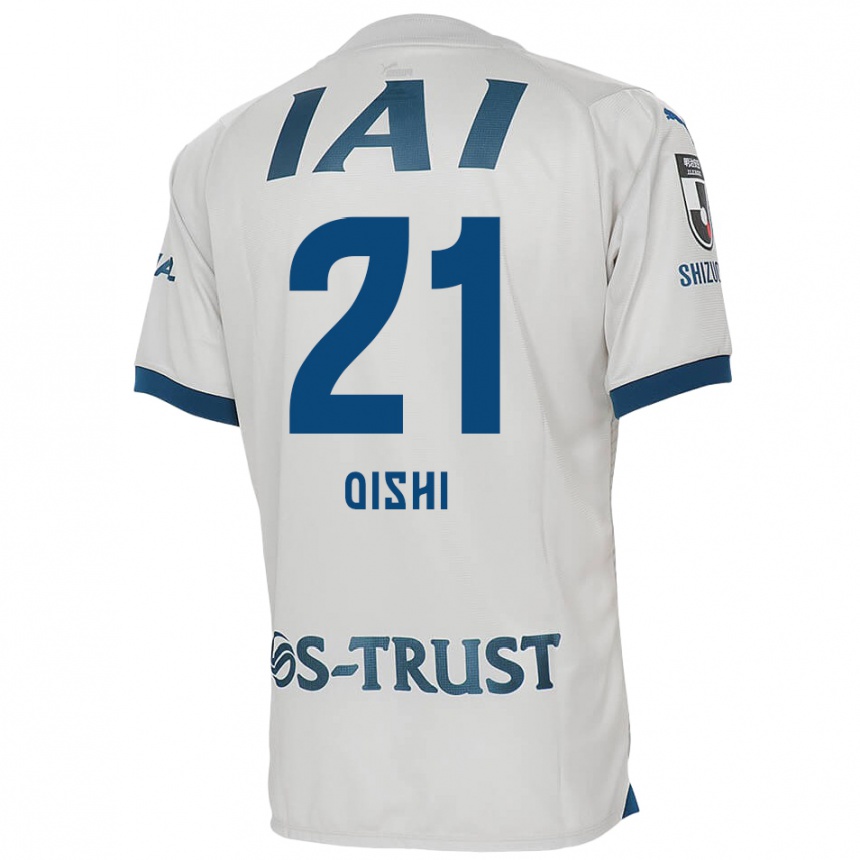 Niño Fútbol Camiseta Kaede Oishi #21 Blanco Azul 2ª Equipación 2024/25 México