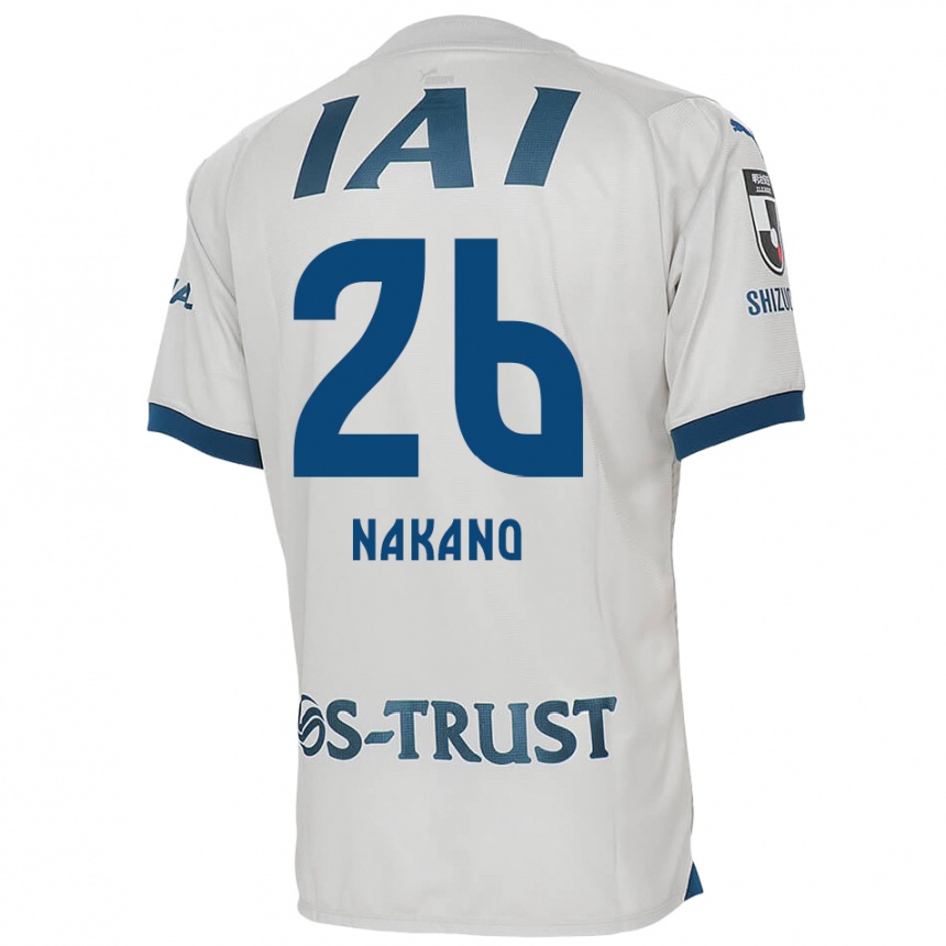 Niño Fútbol Camiseta Takeru Nakano #26 Blanco Azul 2ª Equipación 2024/25 México