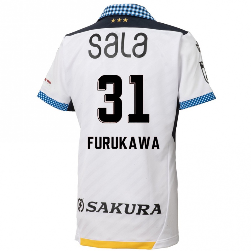 Niño Fútbol Camiseta Yosuke Furukawa #31 Blanco Negro 2ª Equipación 2024/25 México