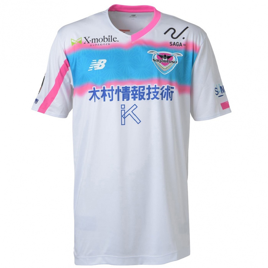 Niño Fútbol Camiseta Daichi Suzuki #47 Blanco Azul Rosa 2ª Equipación 2024/25 México