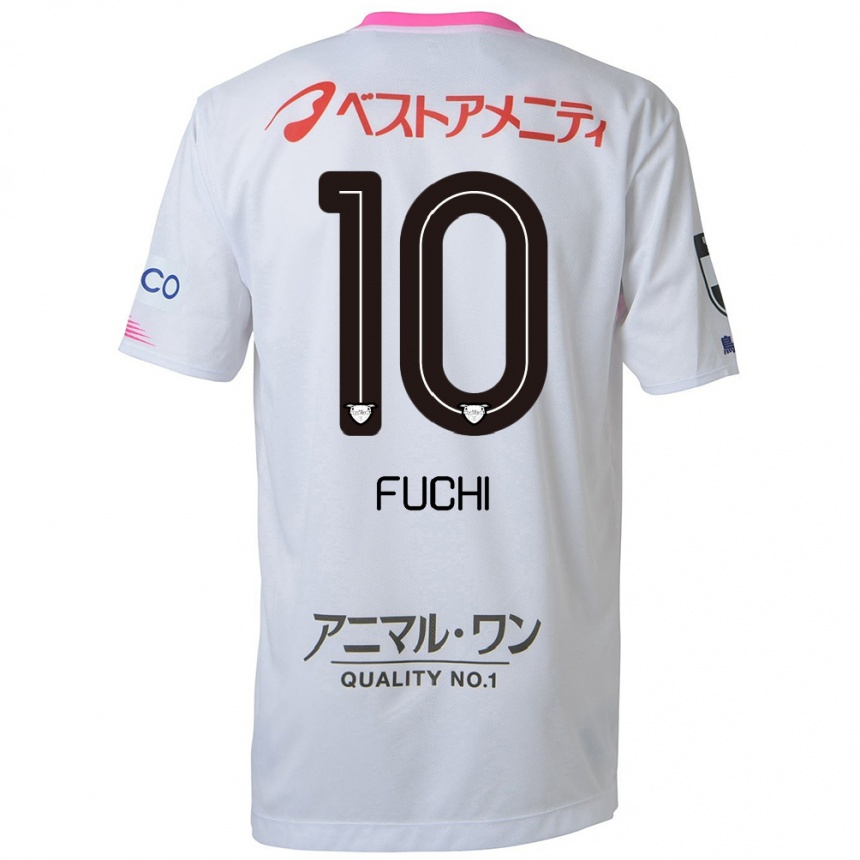 Niño Fútbol Camiseta Fuchi Honda #10 Blanco Azul Rosa 2ª Equipación 2024/25 México