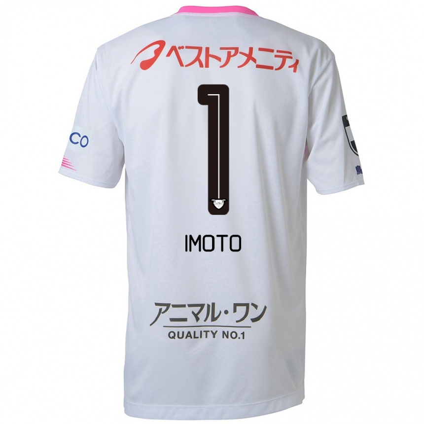 Niño Fútbol Camiseta Kota Imoto #1 Blanco Azul Rosa 2ª Equipación 2024/25 México