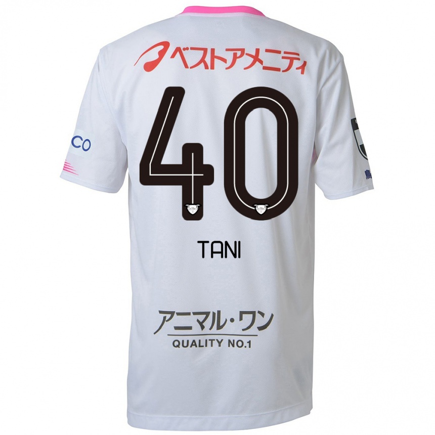 Niño Fútbol Camiseta Teyan Tani #40 Blanco Azul Rosa 2ª Equipación 2024/25 México