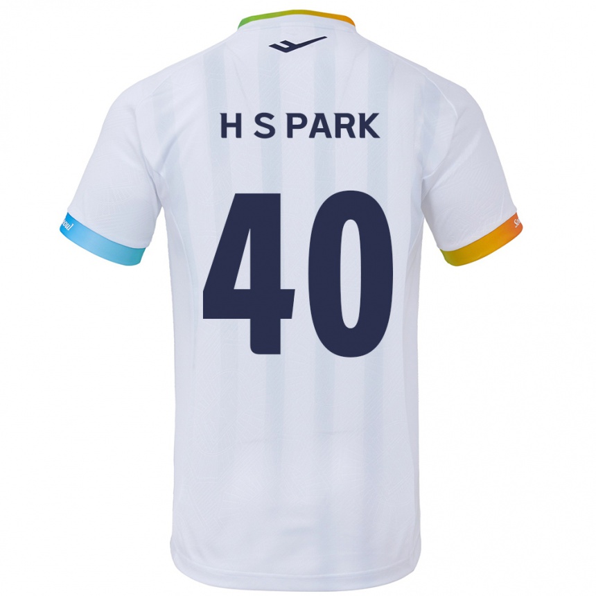 Niño Fútbol Camiseta Seong-Hun Park #40 Blanco Azul 2ª Equipación 2024/25 México