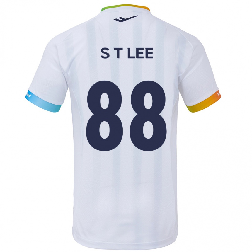 Niño Fútbol Camiseta Tae-Seok Lee #88 Blanco Azul 2ª Equipación 2024/25 México