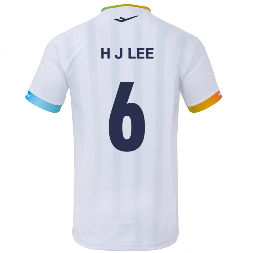 Niño Fútbol Camiseta Ju-Hwan Lee #6 Blanco Azul 2ª Equipación 2024/25 México