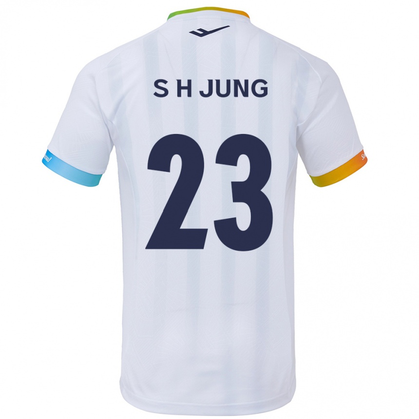 Niño Fútbol Camiseta Hyeon-Soo Jung #23 Blanco Azul 2ª Equipación 2024/25 México