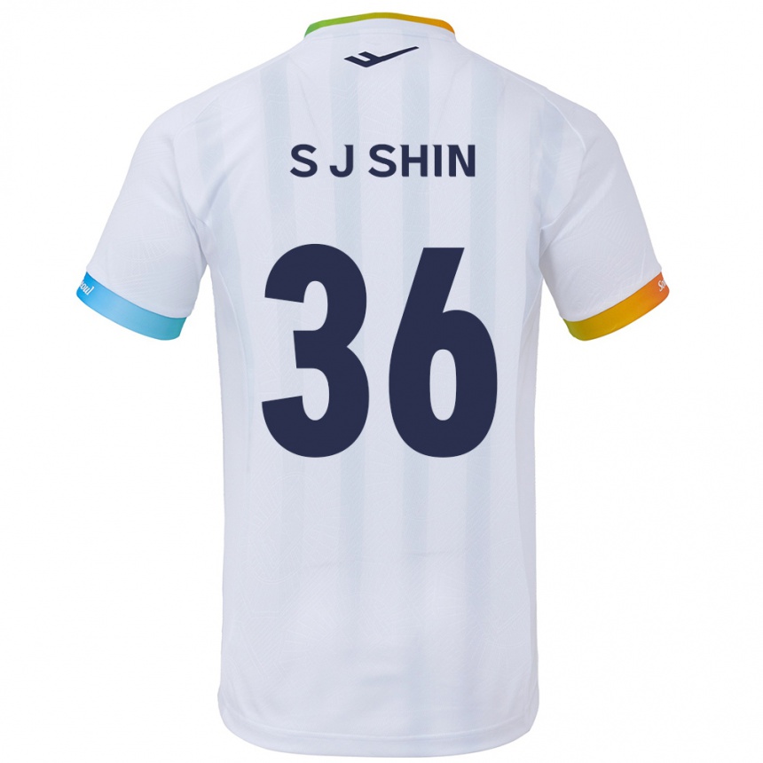 Niño Fútbol Camiseta Ji-Seop Shin #36 Blanco Azul 2ª Equipación 2024/25 México