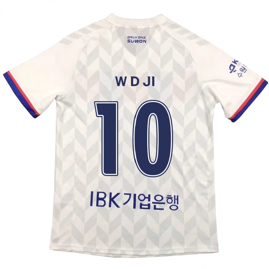 Niño Fútbol Camiseta Dong-Won Ji #10 Blanco Azul 2ª Equipación 2024/25 México