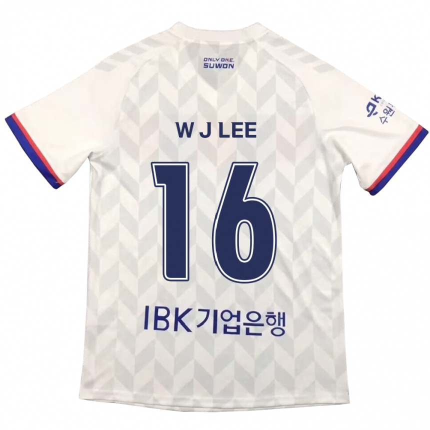 Niño Fútbol Camiseta Jae-Won Lee #16 Blanco Azul 2ª Equipación 2024/25 México