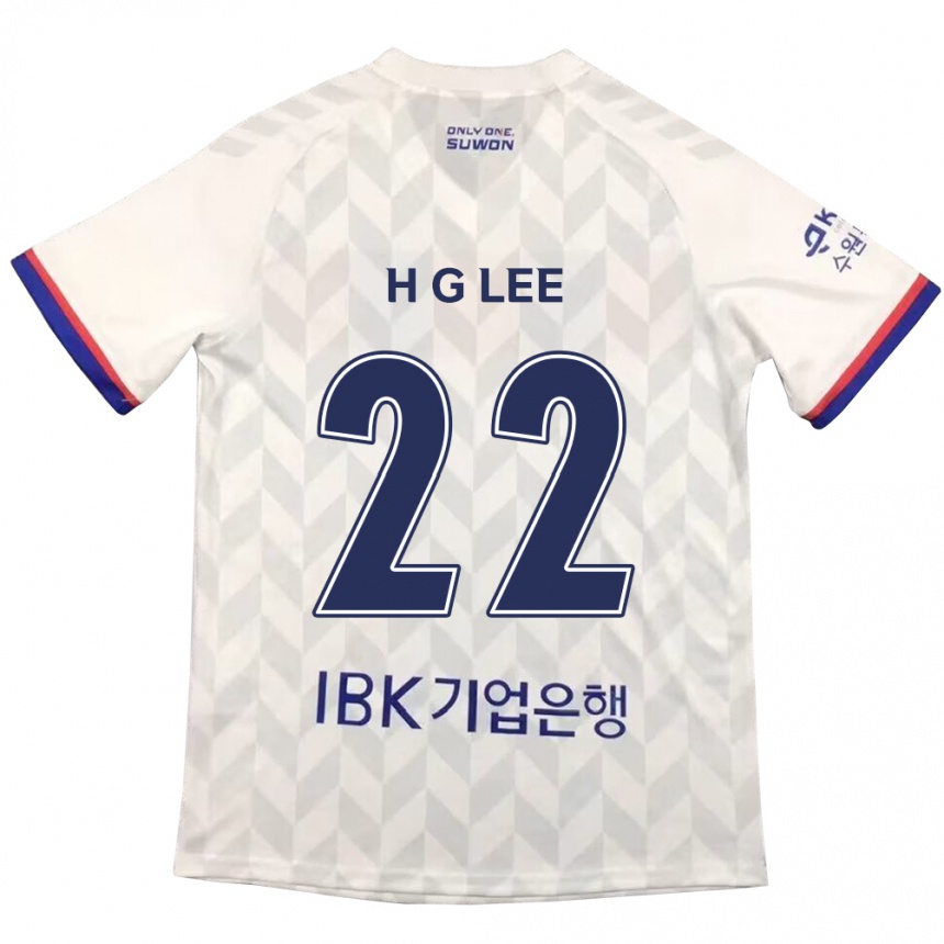 Niño Fútbol Camiseta Gwang-Hyeok Lee #22 Blanco Azul 2ª Equipación 2024/25 México