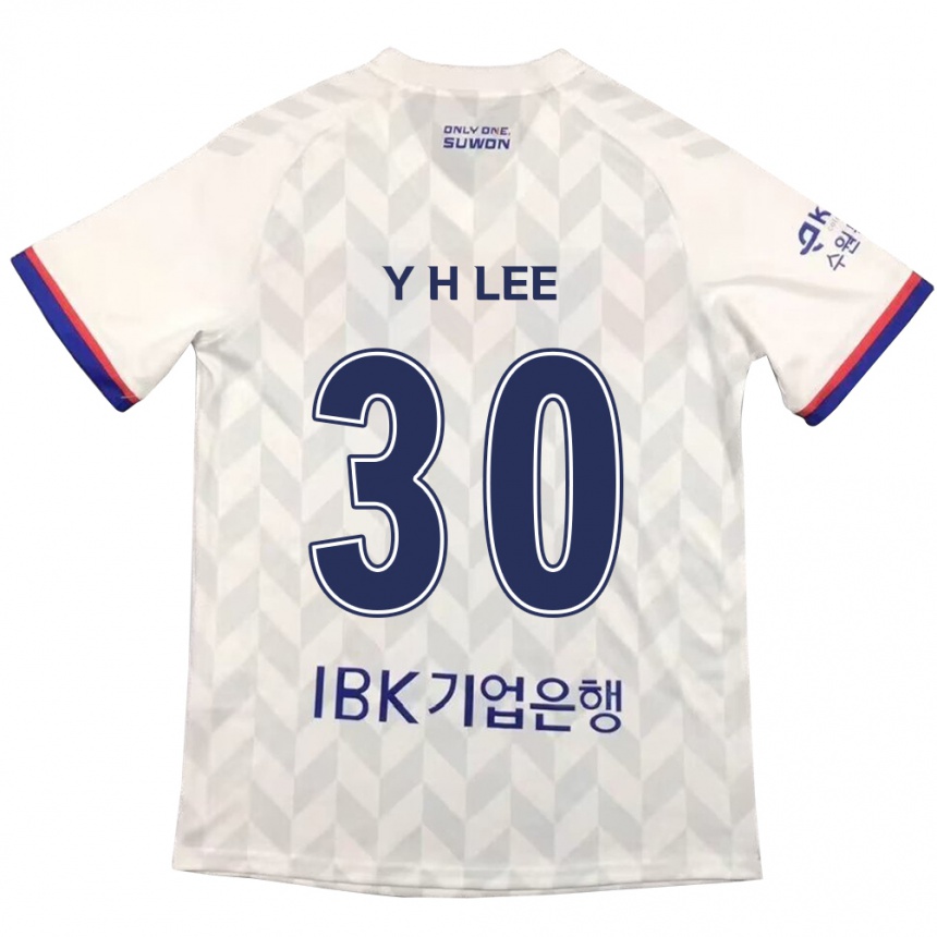 Niño Fútbol Camiseta Hyeon-Yong Lee #30 Blanco Azul 2ª Equipación 2024/25 México