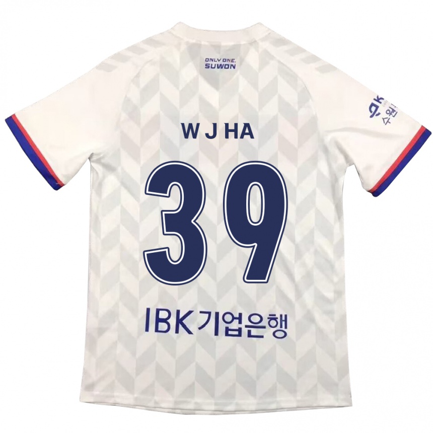 Niño Fútbol Camiseta Jung-Woo Ha #39 Blanco Azul 2ª Equipación 2024/25 México