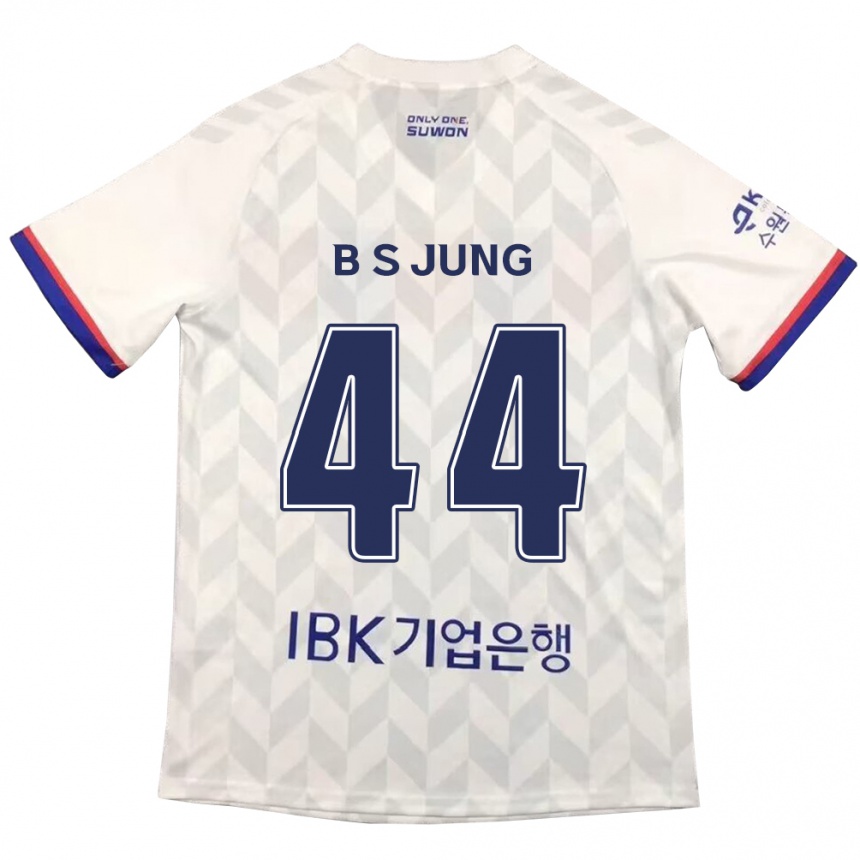 Niño Fútbol Camiseta Seung-Bae Jung #44 Blanco Azul 2ª Equipación 2024/25 México