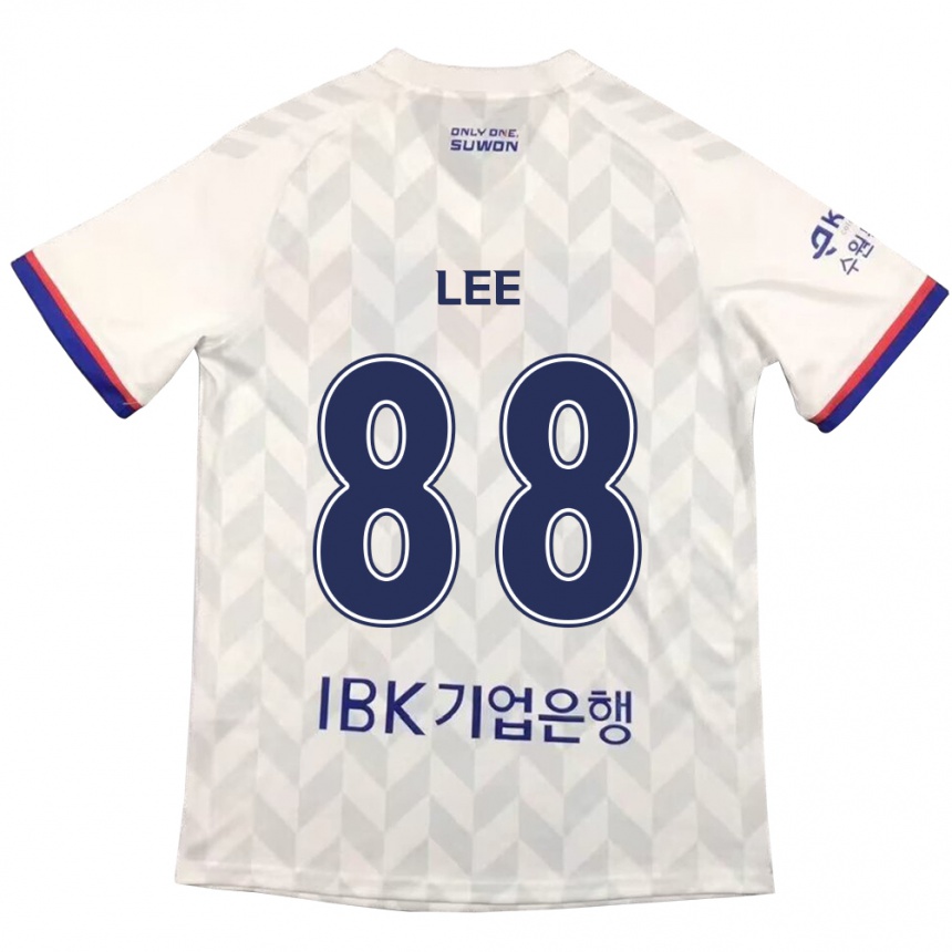 Niño Fútbol Camiseta Yong Lee #88 Blanco Azul 2ª Equipación 2024/25 México