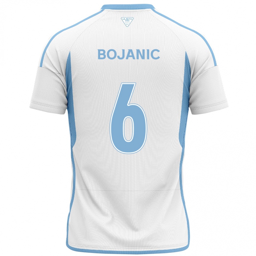 Niño Fútbol Camiseta Darijan Bojanic #6 Blanco Azul 2ª Equipación 2024/25 México