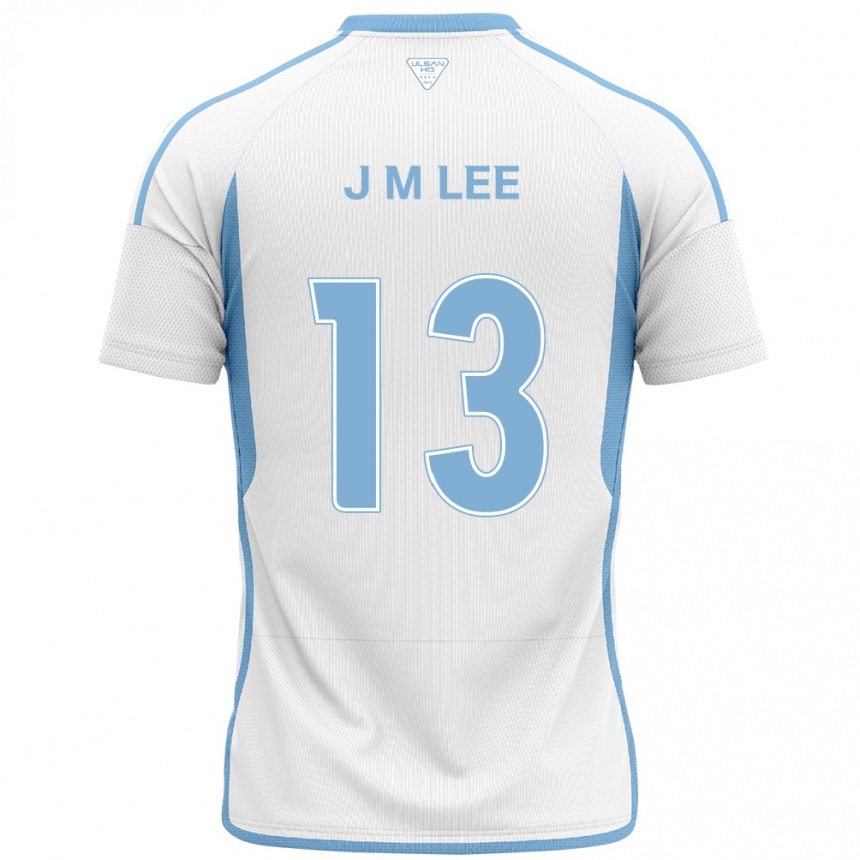 Niño Fútbol Camiseta Myung-Jae Lee #13 Blanco Azul 2ª Equipación 2024/25 México