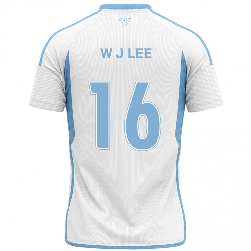 Niño Fútbol Camiseta Jae-Wook Lee #16 Blanco Azul 2ª Equipación 2024/25 México