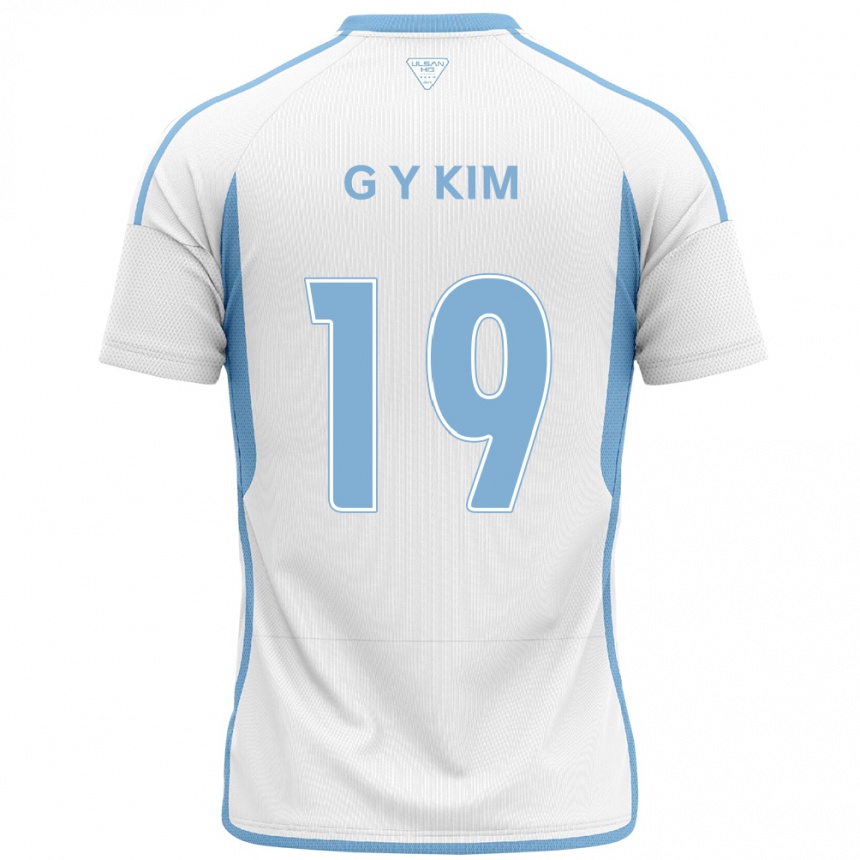 Niño Fútbol Camiseta Young-Gwon Kim #19 Blanco Azul 2ª Equipación 2024/25 México