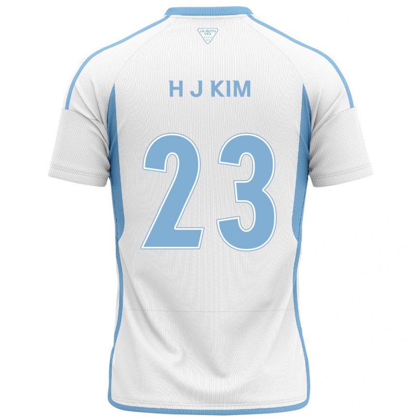 Niño Fútbol Camiseta Ju-Hwan Kim #23 Blanco Azul 2ª Equipación 2024/25 México