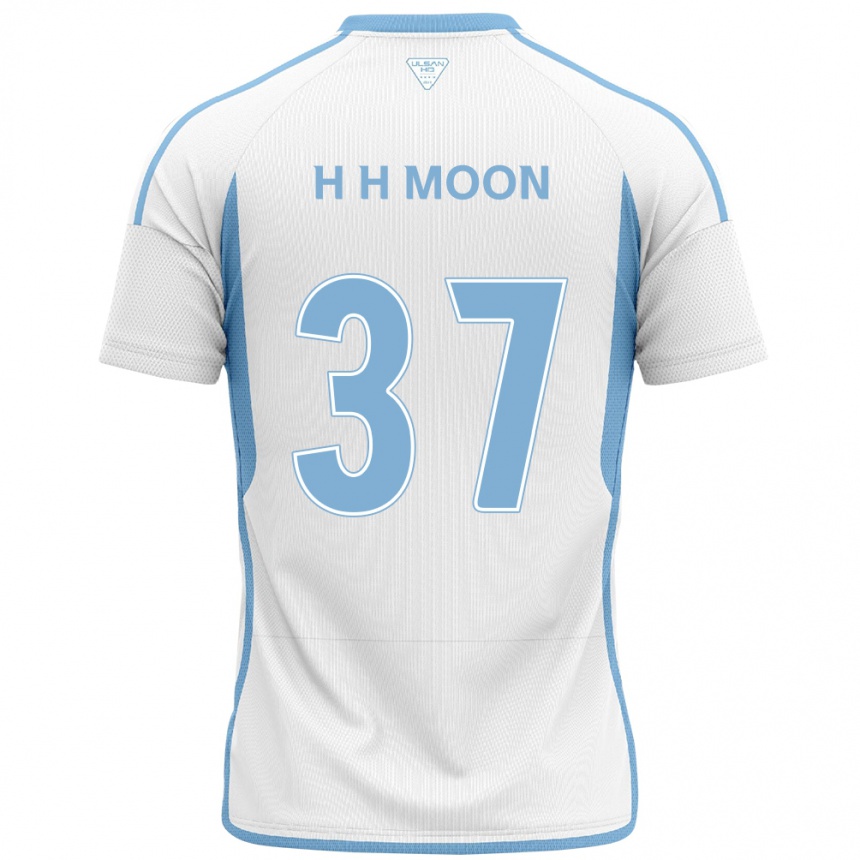 Niño Fútbol Camiseta Hyeon-Ho Moon #37 Blanco Azul 2ª Equipación 2024/25 México