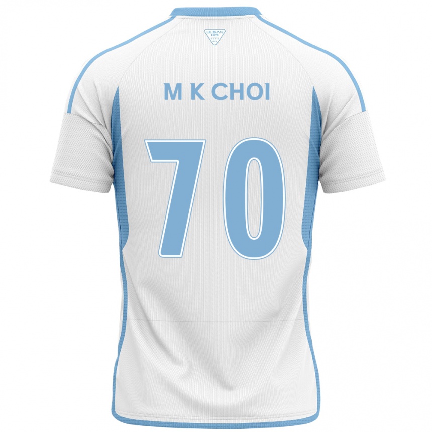 Niño Fútbol Camiseta Kang-Min Choi #70 Blanco Azul 2ª Equipación 2024/25 México