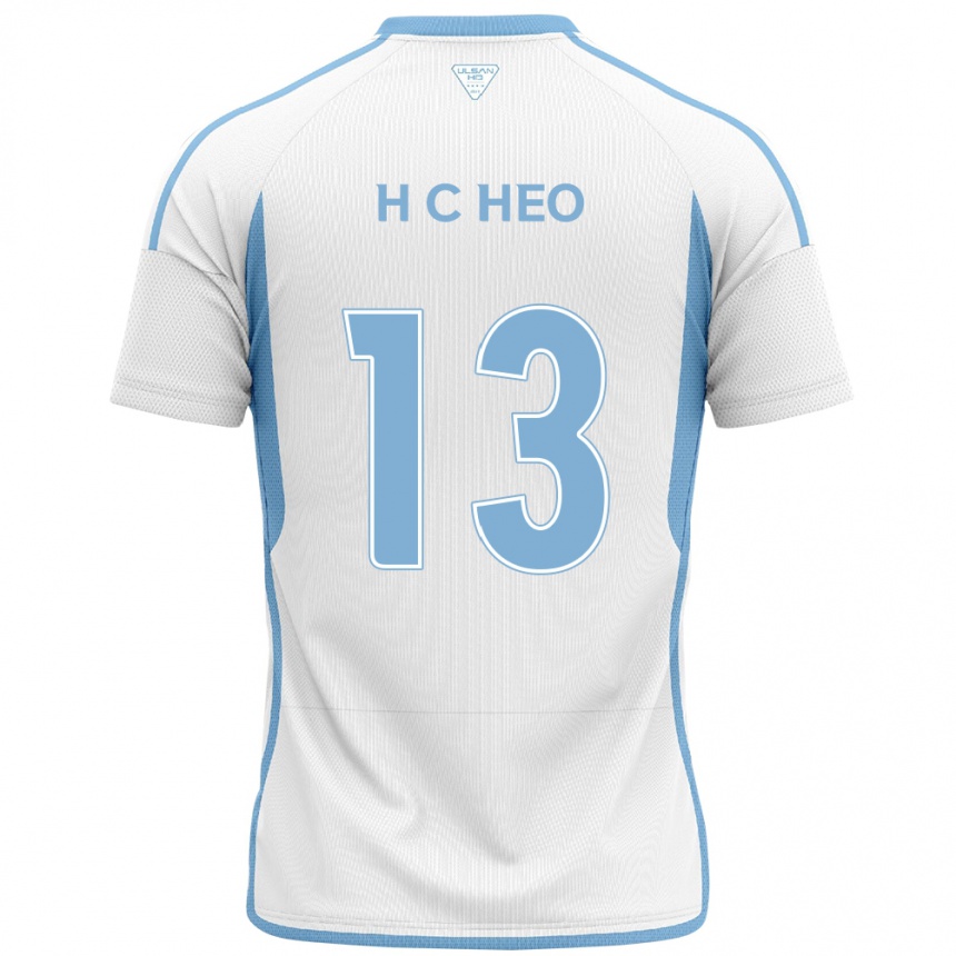 Niño Fútbol Camiseta Chan-Hoe Heo #13 Blanco Azul 2ª Equipación 2024/25 México