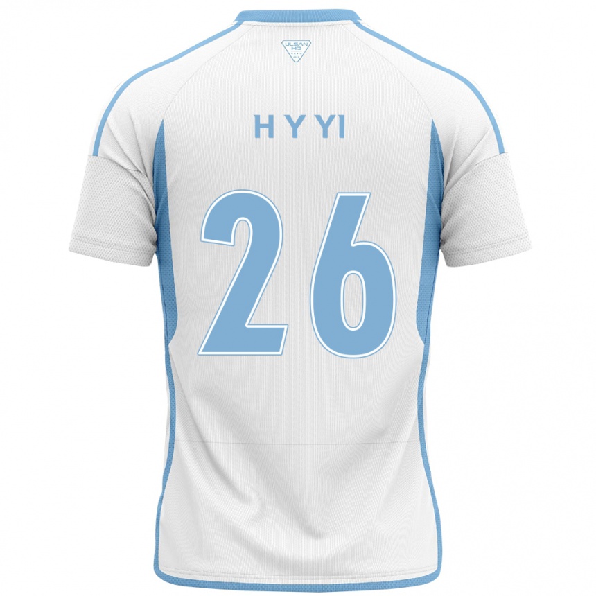 Niño Fútbol Camiseta Yong-Hyeon Yi #26 Blanco Azul 2ª Equipación 2024/25 México