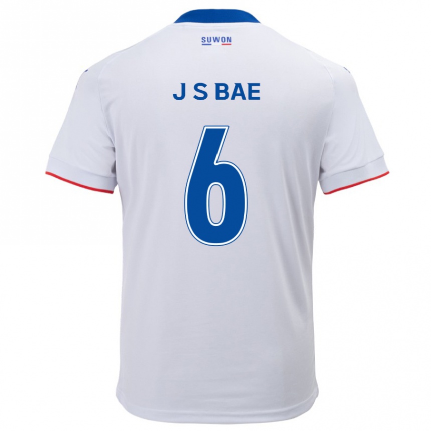 Niño Fútbol Camiseta Seo-Joon Bae #6 Blanco Azul 2ª Equipación 2024/25 México