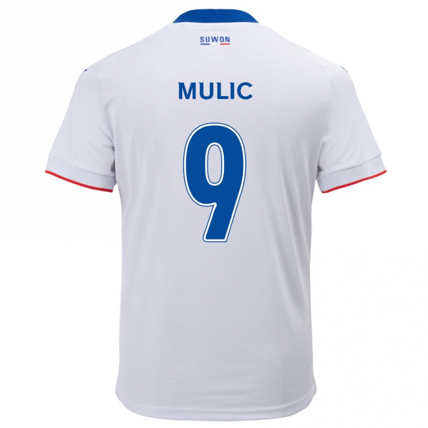 Niño Fútbol Camiseta Fejsal Mulic #9 Blanco Azul 2ª Equipación 2024/25 México