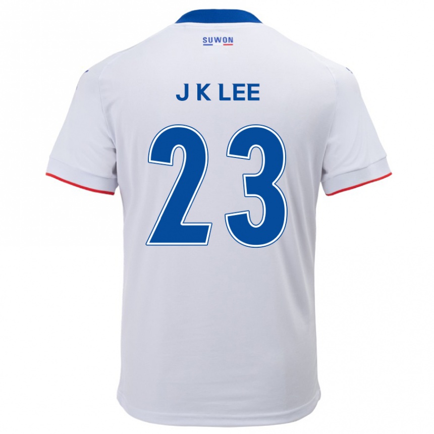 Niño Fútbol Camiseta Ki-Je Lee #23 Blanco Azul 2ª Equipación 2024/25 México