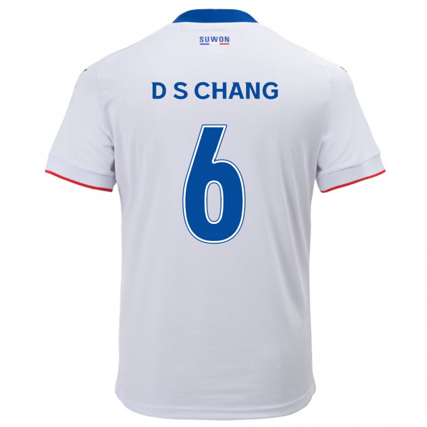 Niño Fútbol Camiseta Se-Dong Chang #6 Blanco Azul 2ª Equipación 2024/25 México