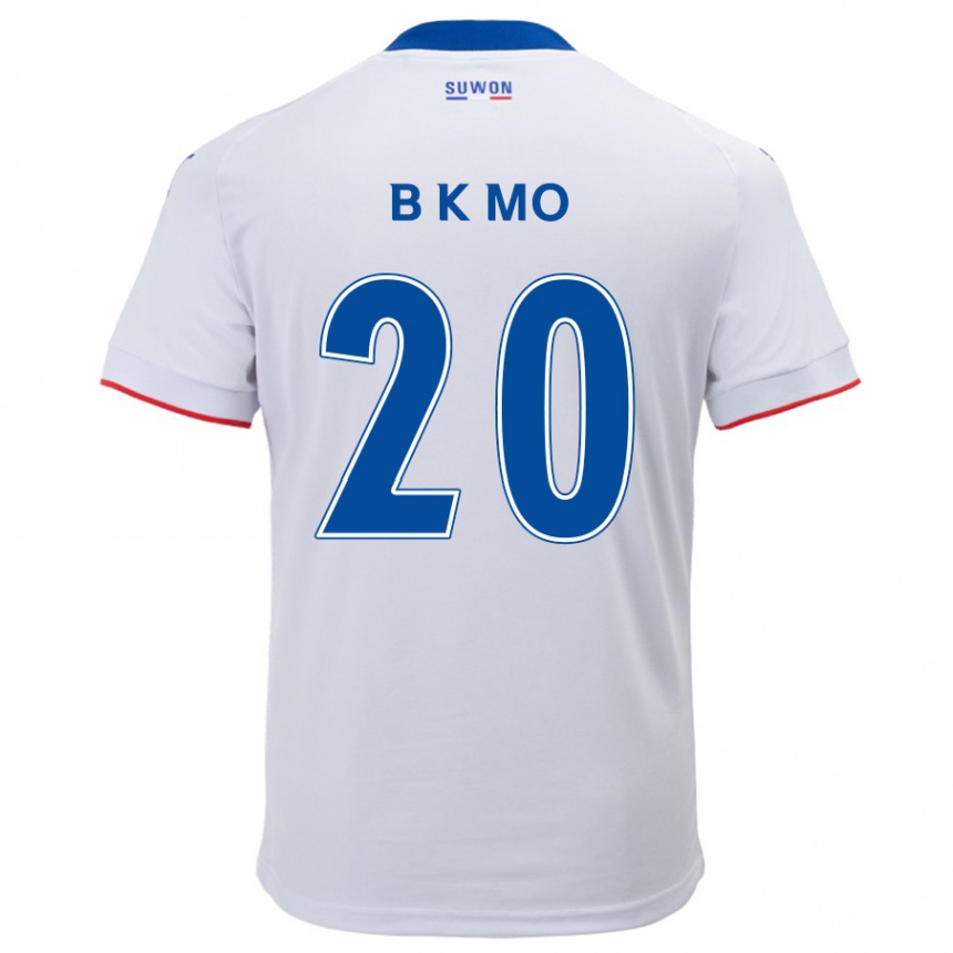 Niño Fútbol Camiseta Kyung-Bin Mo #20 Blanco Azul 2ª Equipación 2024/25 México