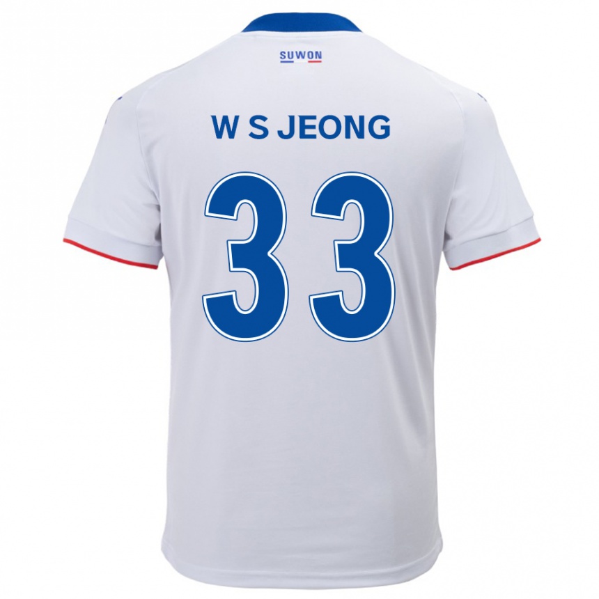 Niño Fútbol Camiseta Seo-Woo Jeong #33 Blanco Azul 2ª Equipación 2024/25 México