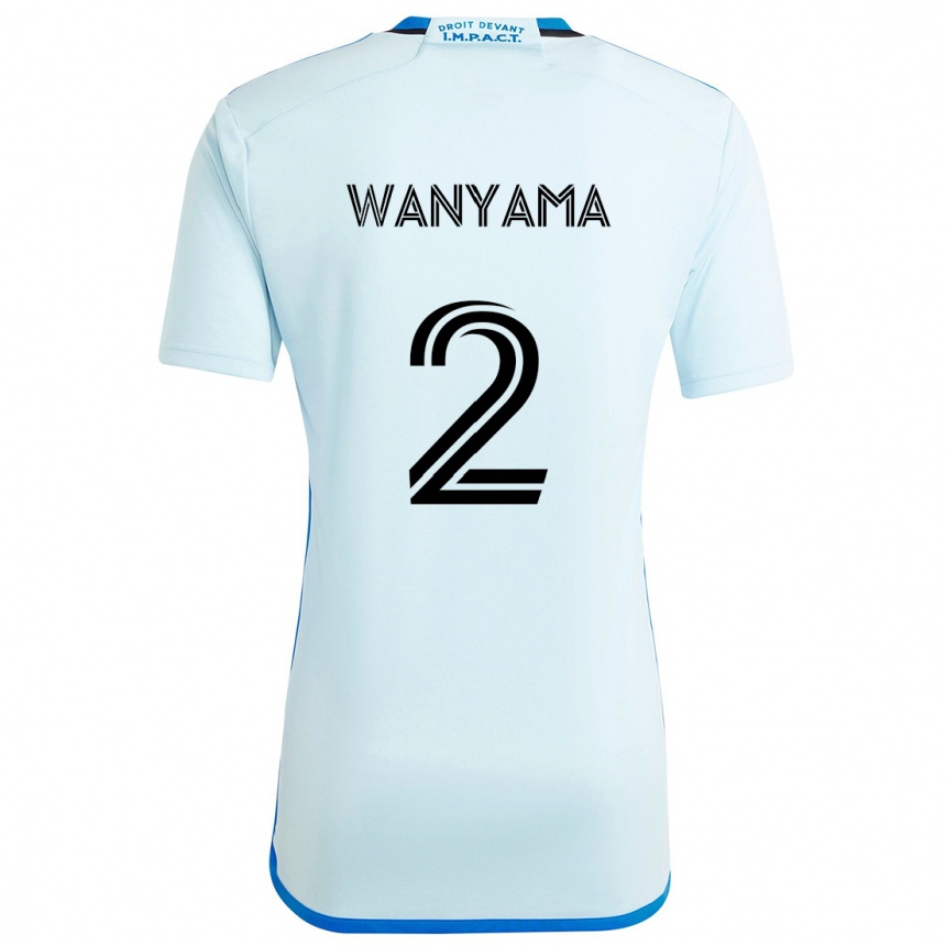 Niño Fútbol Camiseta Victor Wanyama #2 Azul Hielo 2ª Equipación 2024/25 México