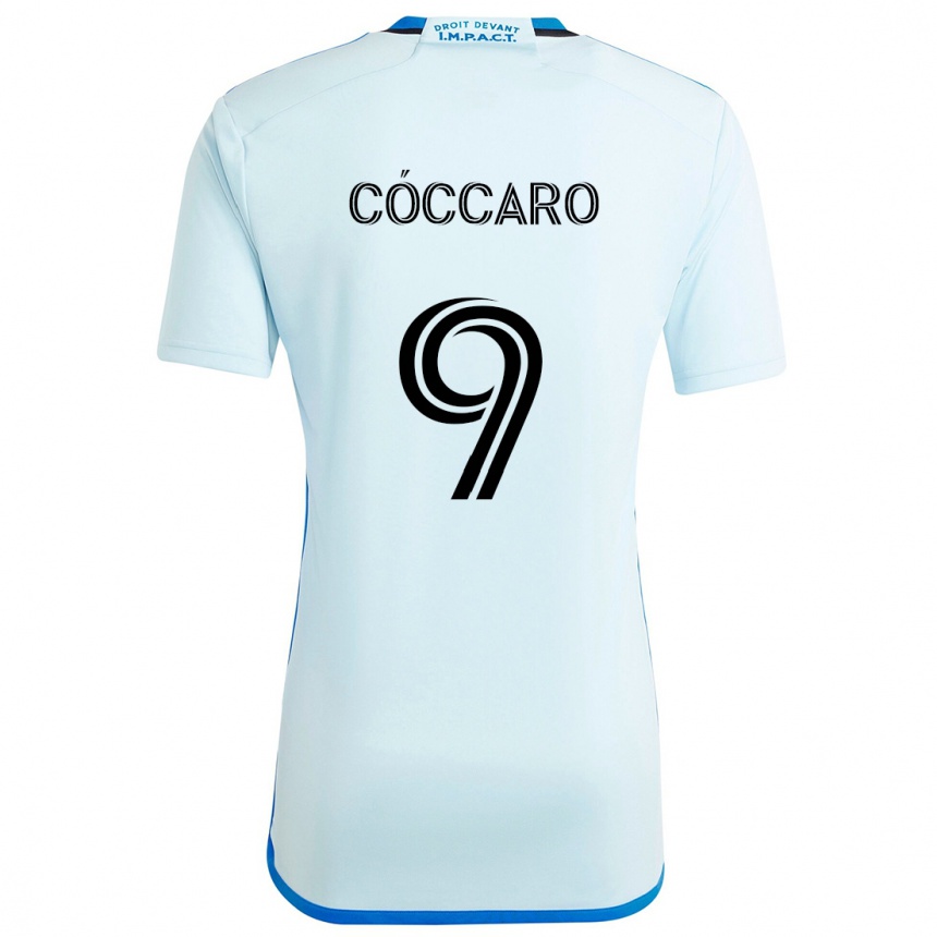 Niño Fútbol Camiseta Matías Cóccaro #9 Azul Hielo 2ª Equipación 2024/25 México