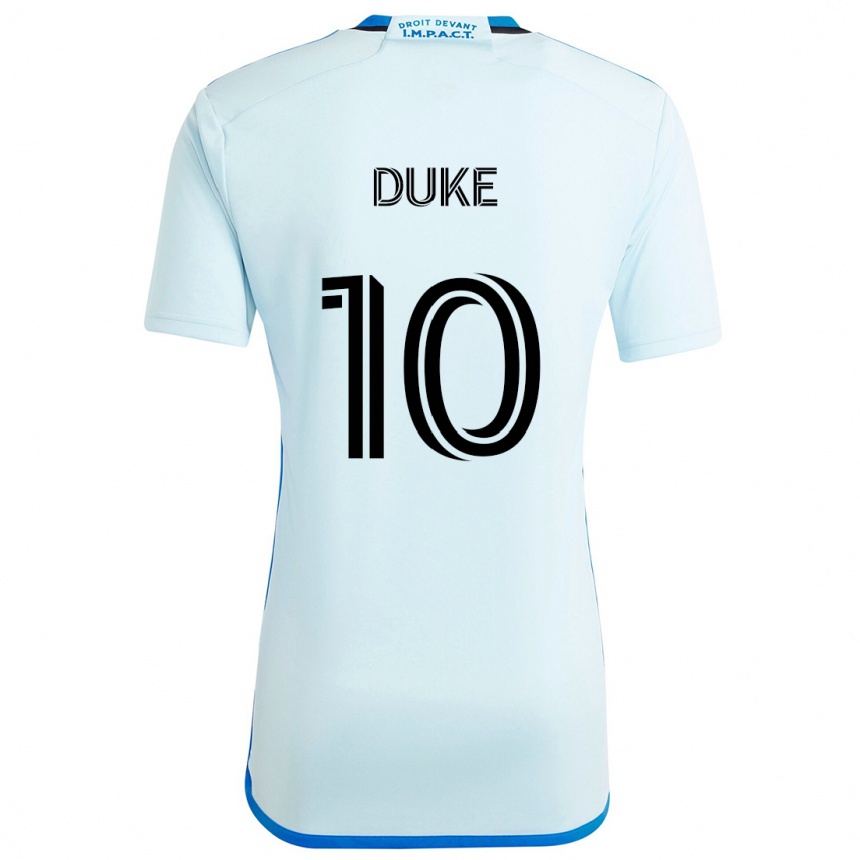 Niño Fútbol Camiseta Bryce Duke #10 Azul Hielo 2ª Equipación 2024/25 México