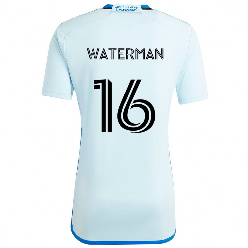 Niño Fútbol Camiseta Joel Waterman #16 Azul Hielo 2ª Equipación 2024/25 México