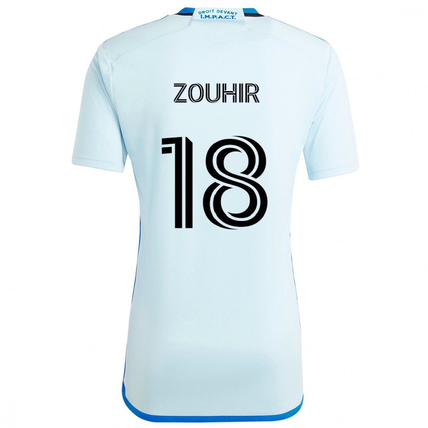 Niño Fútbol Camiseta Rida Zouhir #18 Azul Hielo 2ª Equipación 2024/25 México