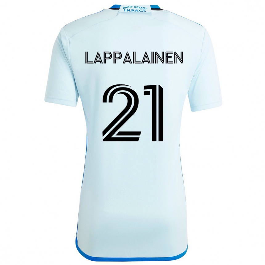 Niño Fútbol Camiseta Lassi Lappalainen #21 Azul Hielo 2ª Equipación 2024/25 México